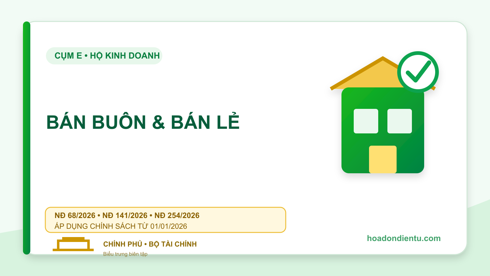 Hộ kinh doanh bán buôn và bán lẻ khác nhau thế nào về hóa đơn?
