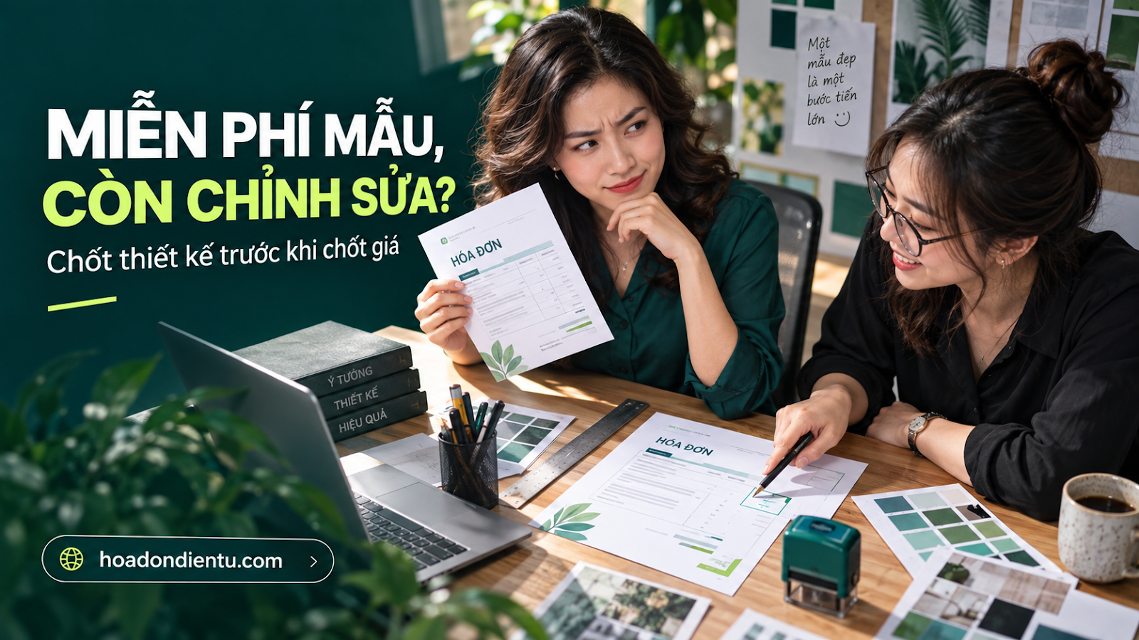 Miễn phí mẫu, còn chỉnh sửa? — chốt thiết kế trước khi chốt giá