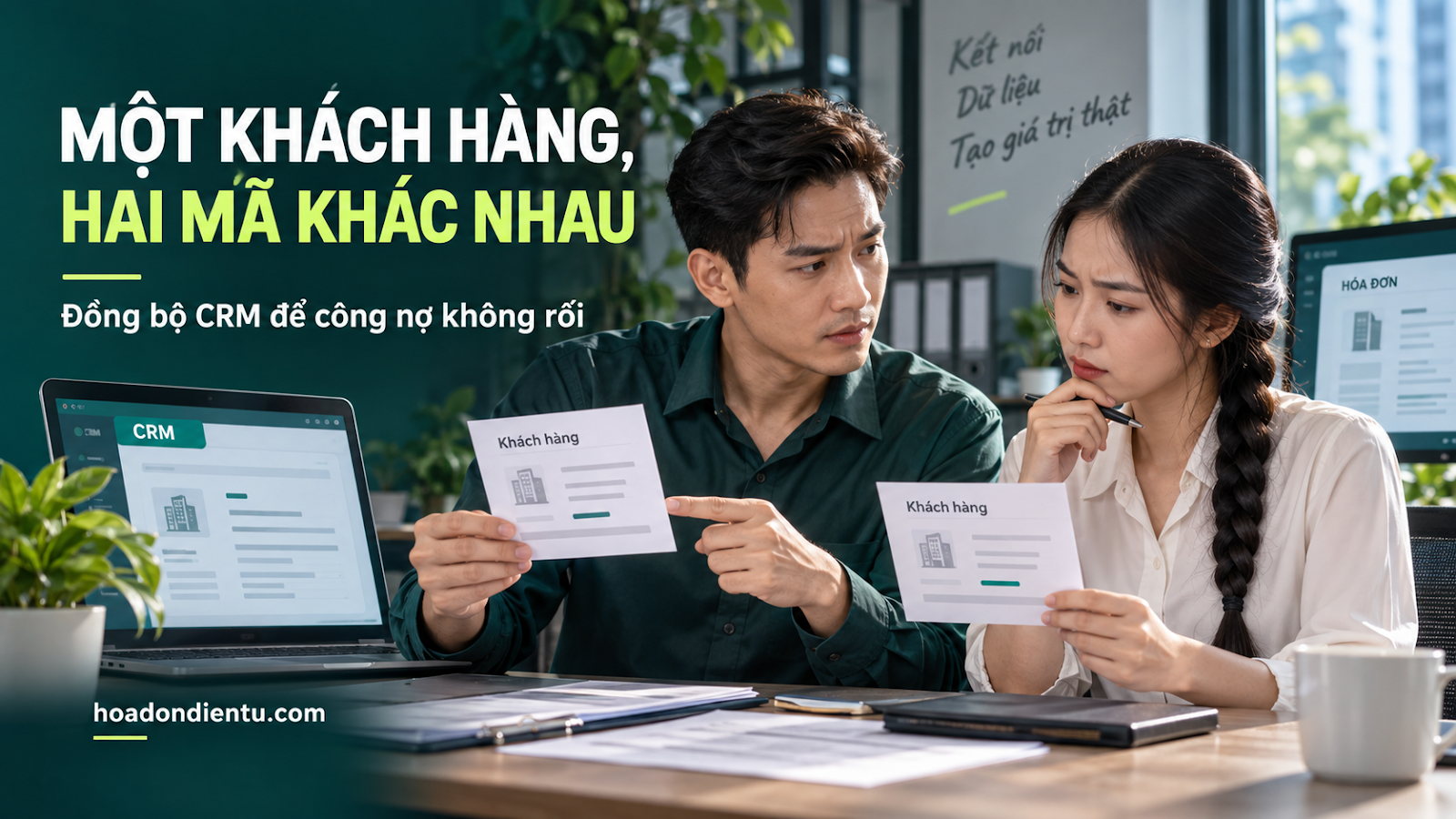Một khách hàng, hai mã khác nhau — đồng bộ CRM để công nợ không rối