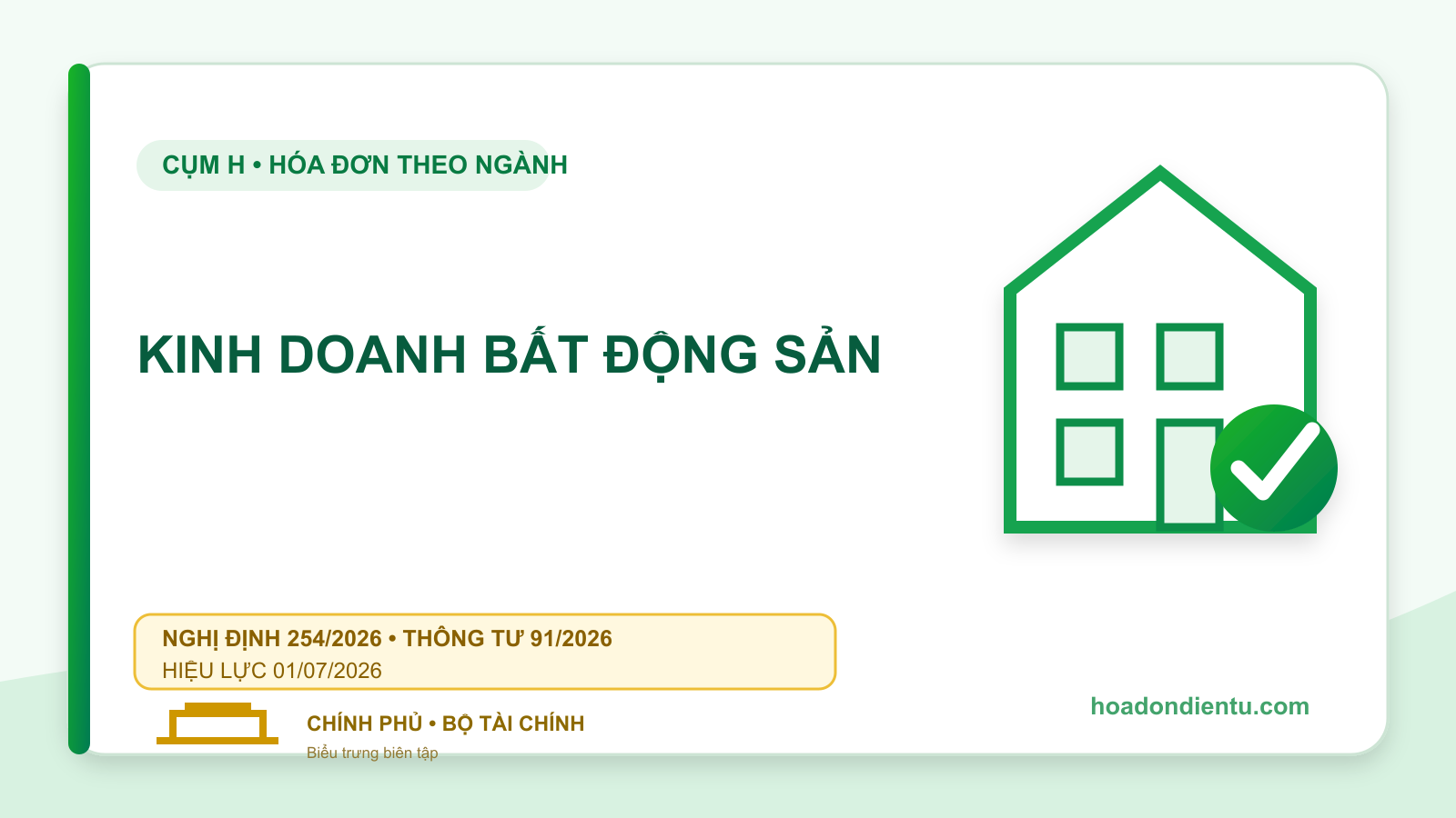 Hóa đơn điện tử kinh doanh bất động sản: Thu tiền và bàn giao