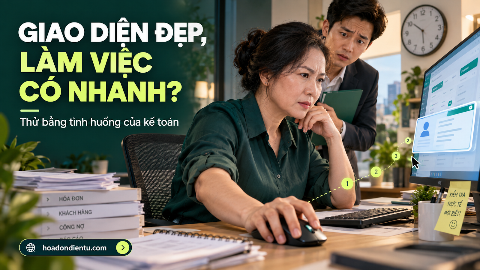 Giao diện đẹp, làm việc có nhanh? — thử bằng tình huống của kế toán