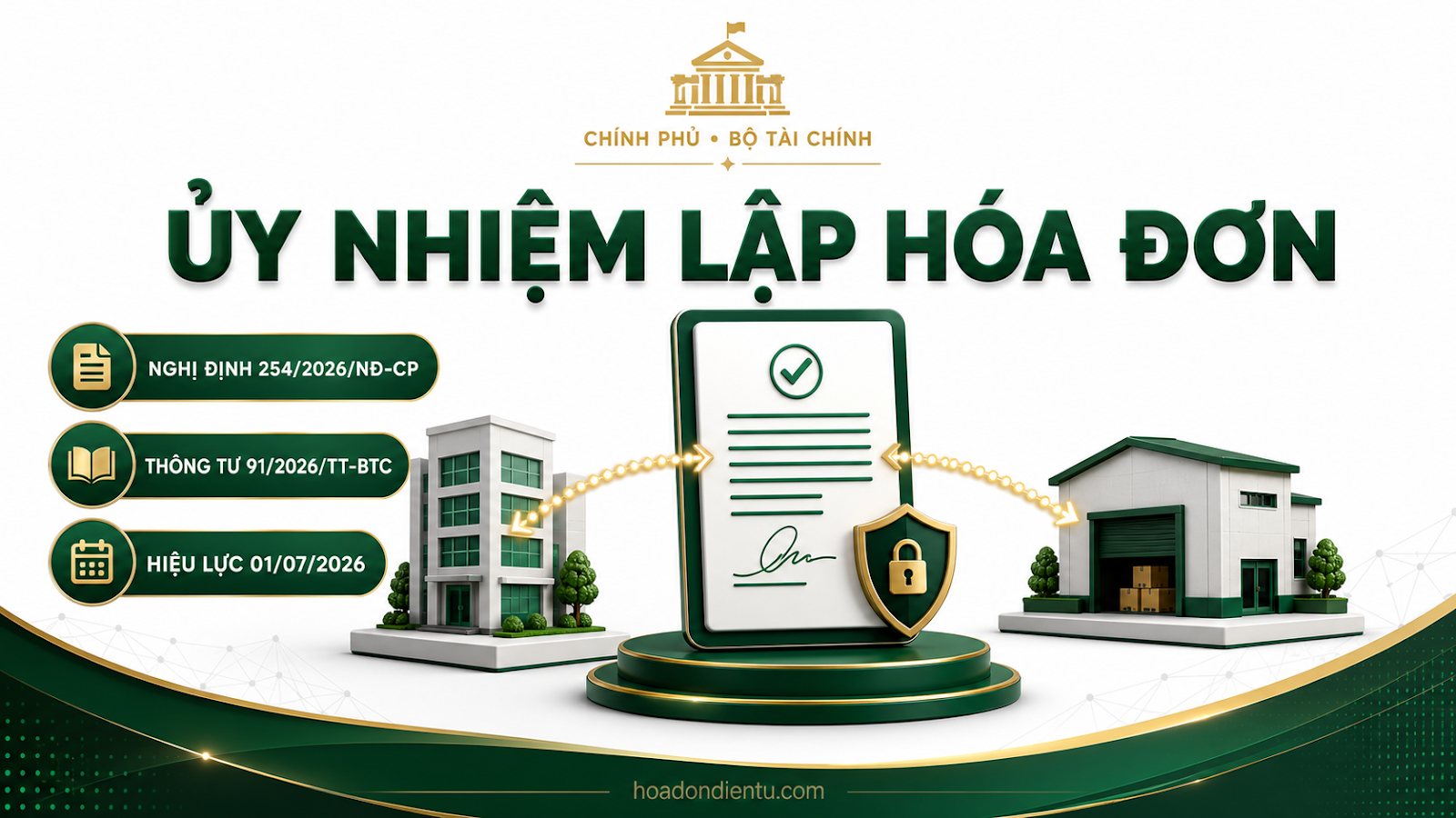 Ủy nhiệm lập hóa đơn điện tử: Điều kiện và thủ tục từ 01/07/2026