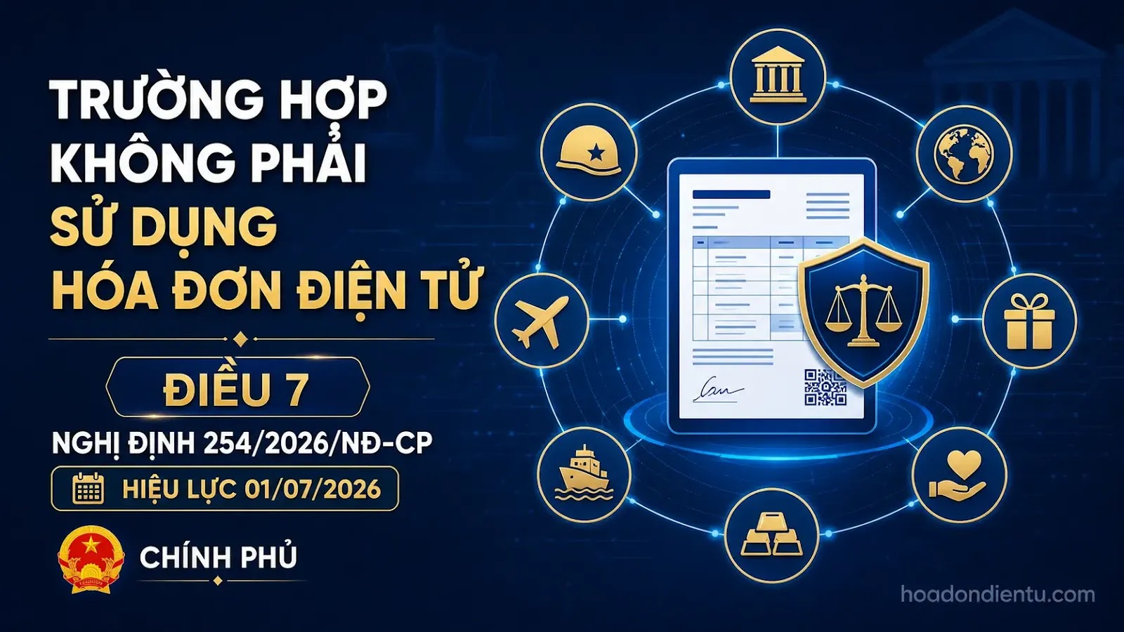 Các trường hợp không phải sử dụng hóa đơn điện tử Các trường hợp không phải sử dụng hóa đơn điện tử