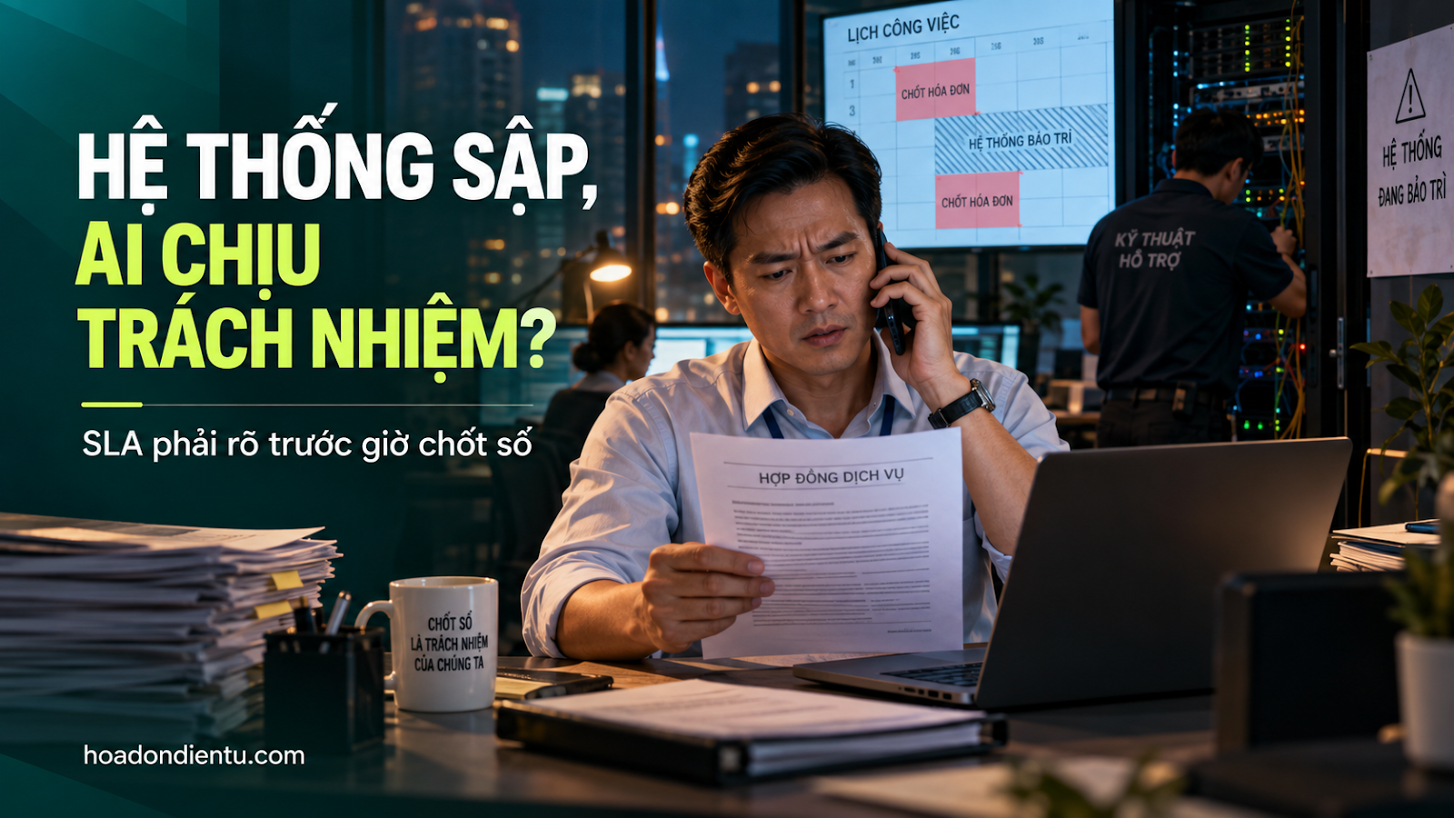 Hệ thống sập, ai chịu trách nhiệm? — sLA phải rõ trước giờ chốt sổ