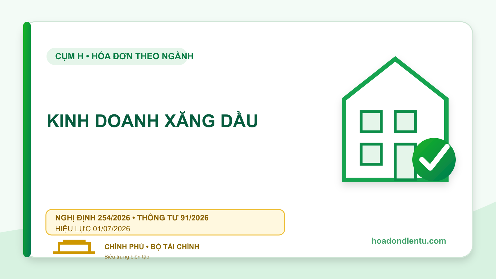 Hóa đơn điện tử xăng dầu: Lập theo từng lần bán và dữ liệu cột bơm