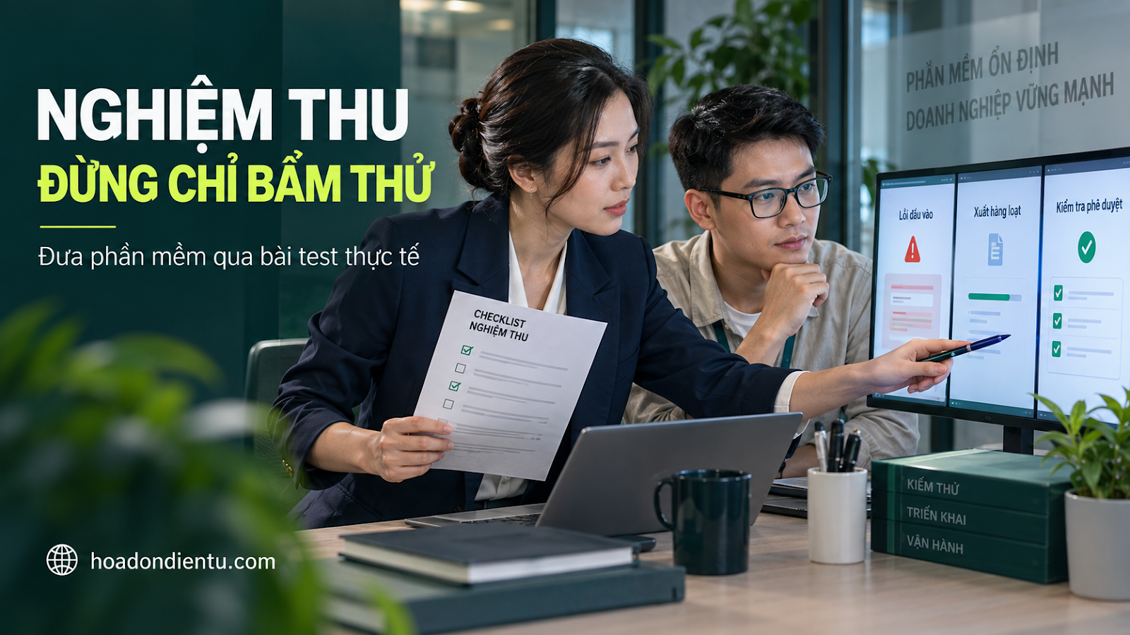 Nghiệm thu đừng chỉ bấm thử — đưa phần mềm qua bài test thực tế