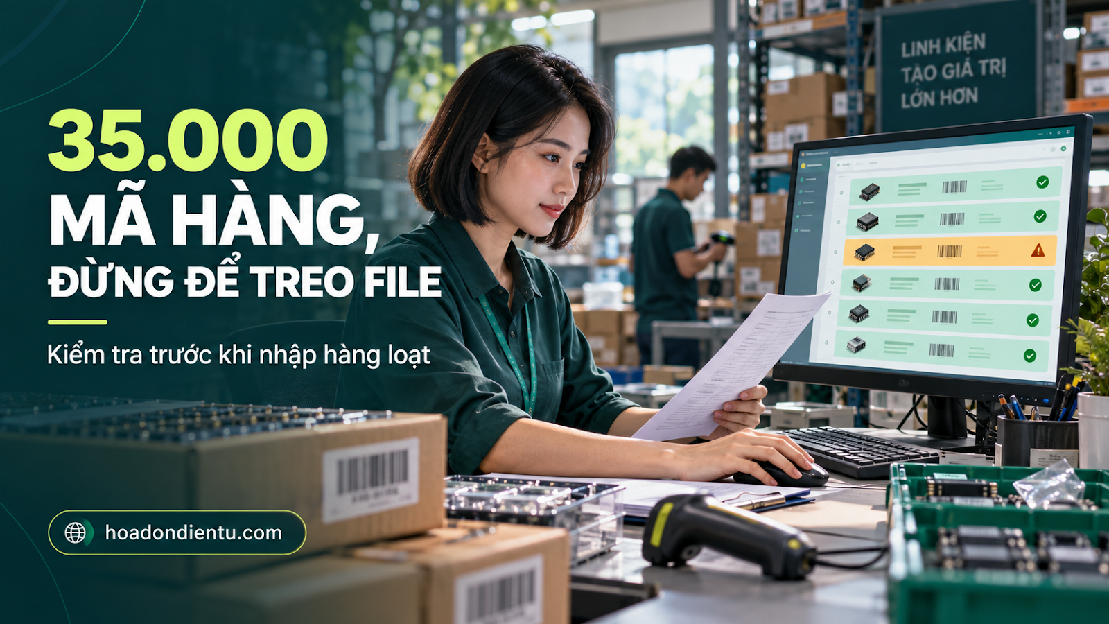 35.000 mã hàng, đừng để treo file — kiểm tra trước khi nhập hàng loạt