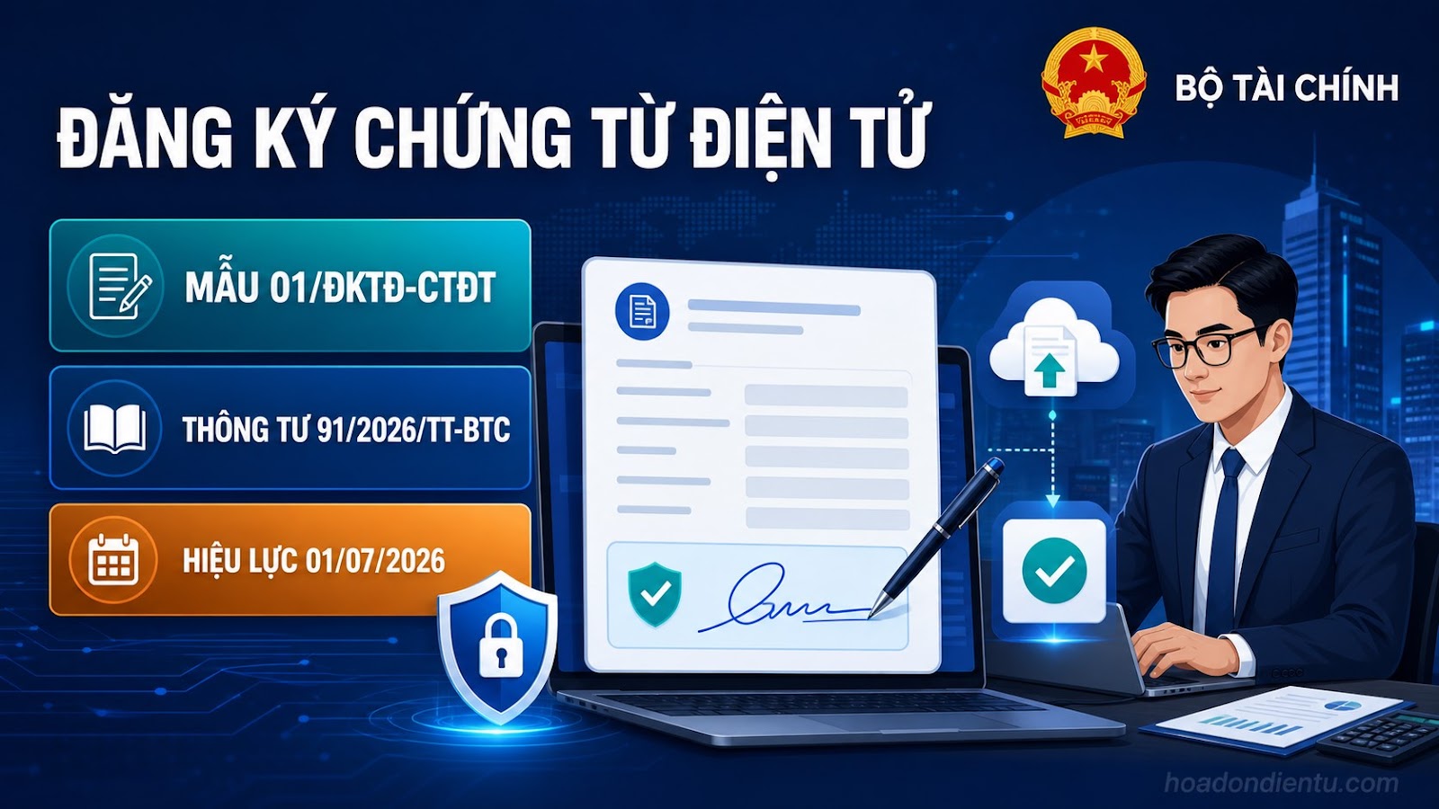 Đăng ký chứng từ điện tử: Mẫu 01/ĐKTĐ-CTĐT 2026 Đăng ký chứng từ điện tử: Mẫu 01/ĐKTĐ-CTĐT 2026