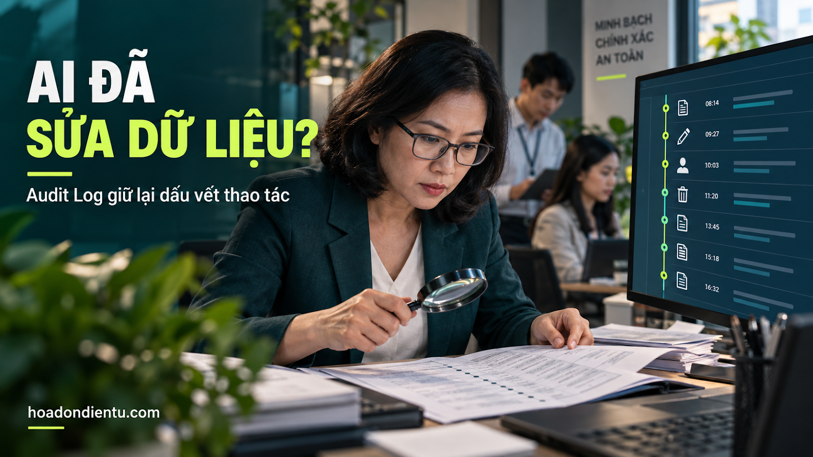 Ai đã sửa dữ liệu? — audit Log giữ lại dấu vết thao tác